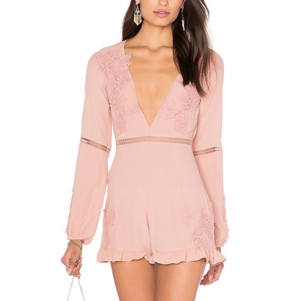 For Love and Lemons Lilou Floral Romper